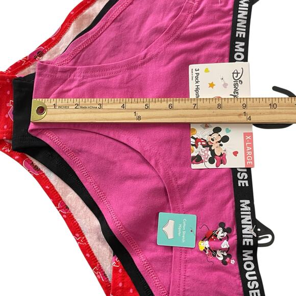 Briefly Stated Disney Santa Stitch Christimas Hipster Panties 3 Pack Size Medium - Picture 10 of 10